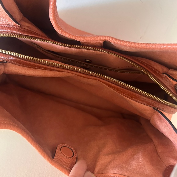 Coach C5265 Pebble Leather Lori Shoulder Bag - Coral Colour, Authentic - Picture 8 of 8